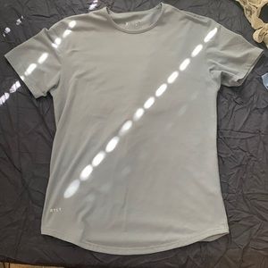 Bylt blend short sleeve tee. Medium, light blue.